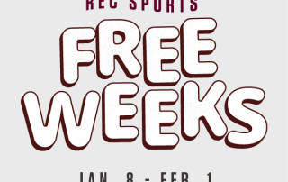 Rec Sports Free Weeks | Jan. 8 - Feb. 1
