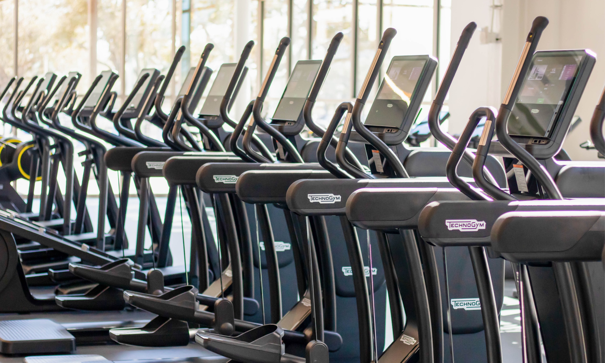 overview of the cardio equipment within the Polo Road Rec Center